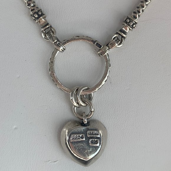 Didae 925 Open Heart Pearl Charm Necklace - Picture 3 of 4